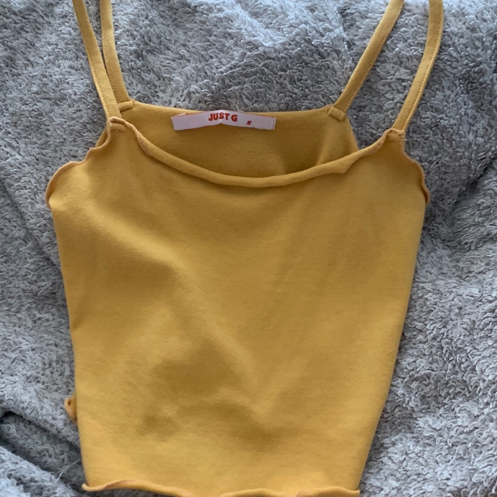 Just G yellow tank top